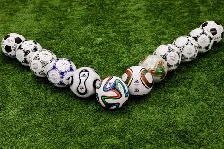 توپ‌های مورد استفاده در جام‌های جهانی فوتبال