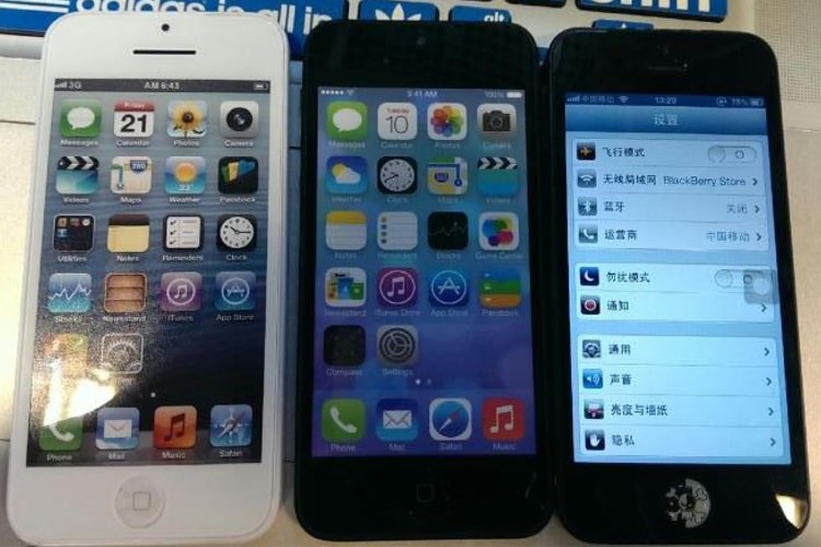 تصاویر آیفون‌های 5S و 5C در کنار آیفون 5، به همراه جزئیات قیمت