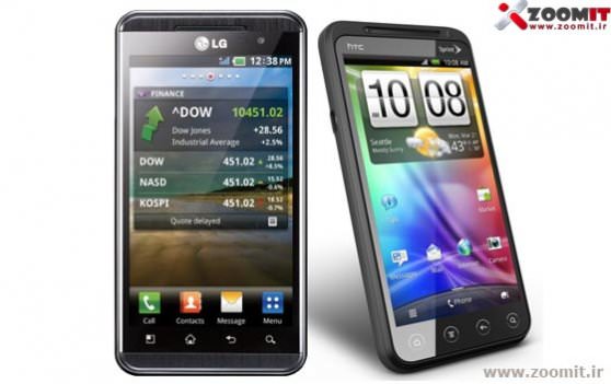 جنگ موبایل های سه بعدی، مقایسه سخت افزاری HTC EVO 3D و LG Optimus 3D