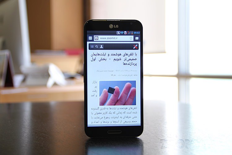 نگاه نزدیک به اپتیموس جی پرو (Optimus G Pro) ال جی
