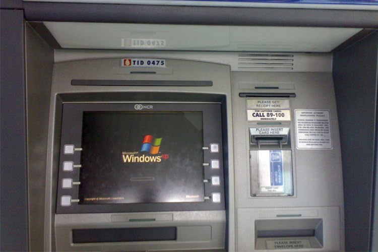 علی‌رغم پایان پشتیبانی از ویندوز ایکس‌پی، 1.5 میلیون دستگاه ATM از این سیستم‌عامل استفاده خواهند کرد