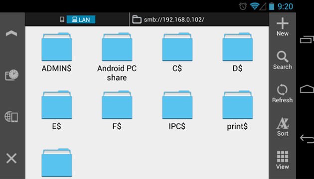 با ES File Explorer فایلهای خود را بین ویندوز و اندروید به اشتراک بگذارید