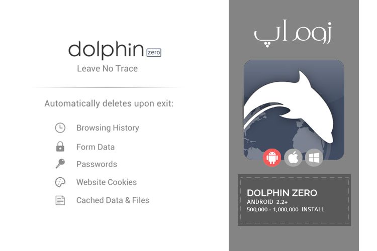 زوم‌اَپ: مرورگر سریع و محبوب Dolphin Zero