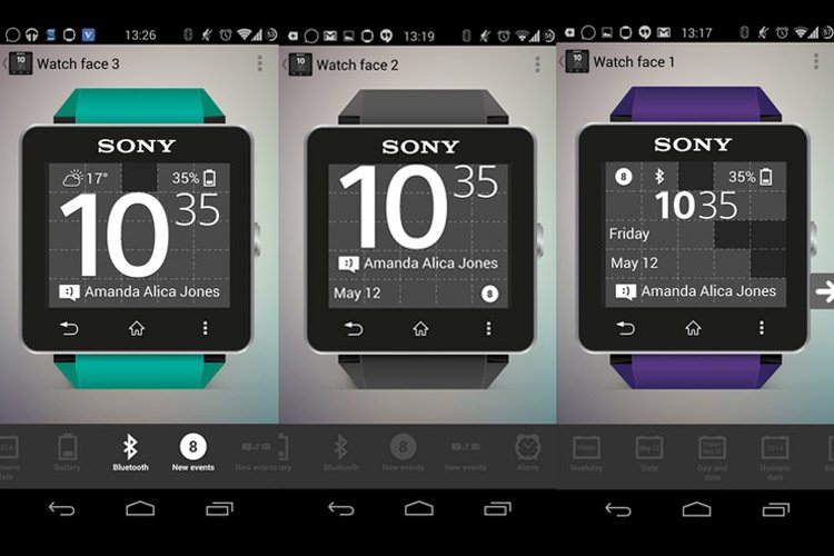 با بروزرسانی SmartWatch 2 سونی، نحوهی نمایش اطلاعات روی صفحهی نمایش را تنظیم کنید
