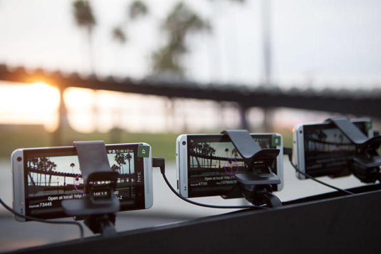 ساخت یک حلقه‌ی فیلم‌برداری 360 درجه با استفاده از 130 گوشی HTC One