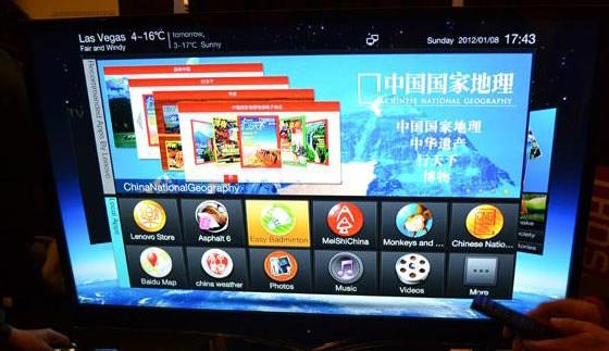 CES 2012: معرفی تلویزیون 55 اینچ سه بعدی لنوو با سیستم عامل اندروید