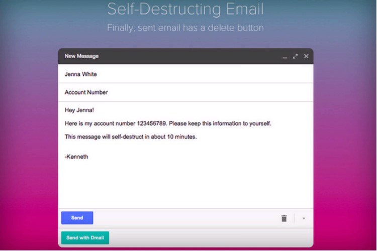 با افزونه Dmail ایمیل ارسال شدهی خود را حتی پس از گذشت زمان طولانی از بین ببرید