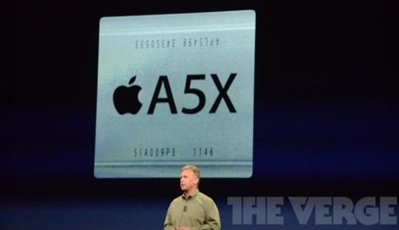 اپل، تراشه قدرتمند A5x را با 4 هسته گرافیکی معرفی کرد