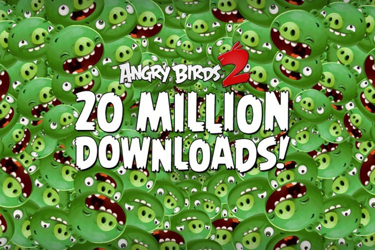 Angry Birds 2  به رکورد  ۲۰ میلیون دانلود در یک هفته دست یافت