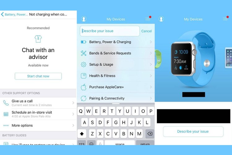 تصاویر مربوط به اپلیکیشن پشتیبانی اپل فاش شد