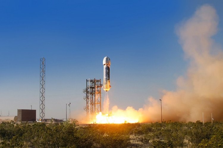 پرتاب موفق اولین موشک کمپانی Blue Origin، متعلق به مدیرعامل آمازون