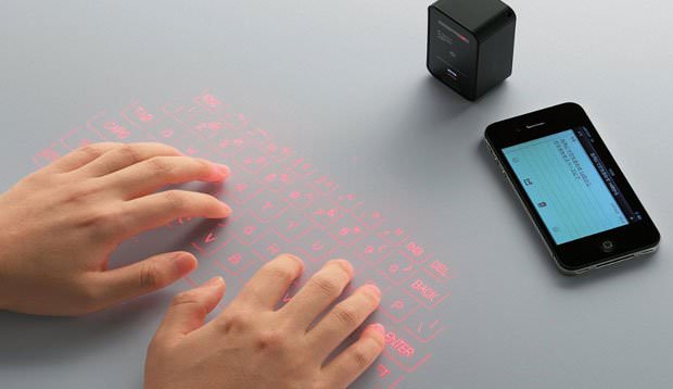 کیبرد لیزری مخصوص آیفون و اندروید عرضه شد