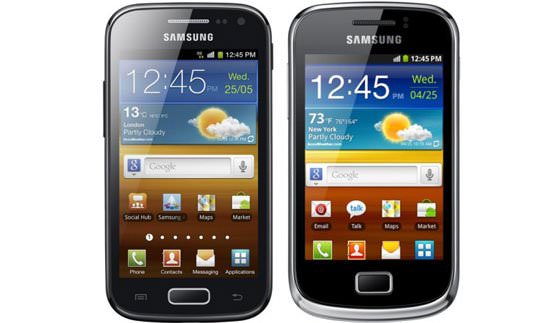 سامسونگ تلفن های ارزان قیمت Galaxy Ace 2 و Galaxy Mini 2 را معرفی کرد 