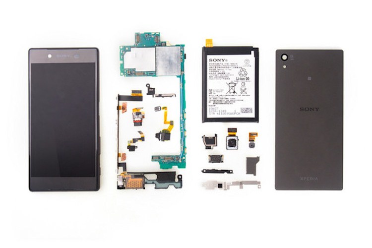 کالبدشکافی اکسپریا زد 5 سونی توسط گروه iFixit