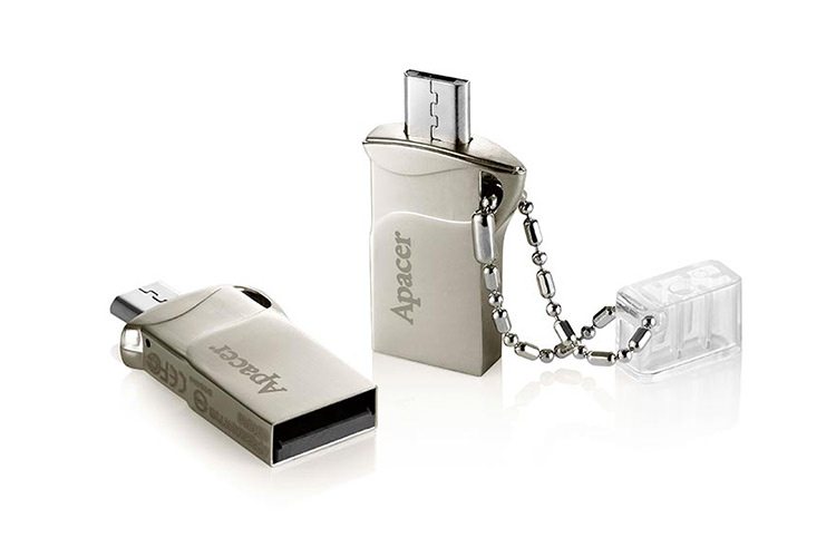 اپیسر حافظه فلش AH173 را با دو کانکتور USB و میکرو USB معرفی کرد
