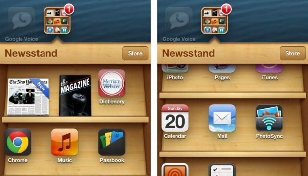 استفاده از Newsstand به عنوان فولدر در iOS