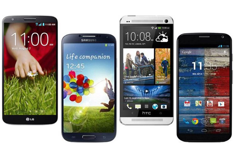 مقایسه LG G2 با گلکسی اس 4 و HTC One و Moto X