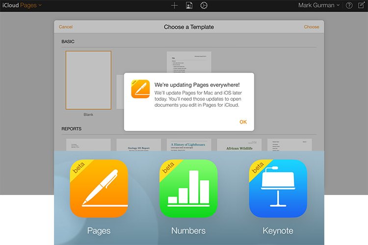 اپل مجموعه نرمافزاری iWork را برای iOS, OS X و iCloud بروز رسانی کرد: بهبودهای گرافیکی و پشتیبانی از رتینا، امکانات جدید