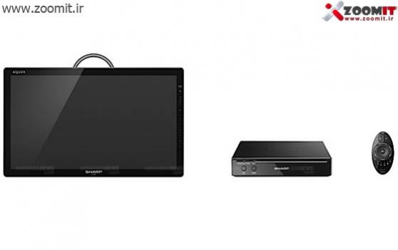 تلویزیون قابل حمل Sharp با قابلیت ضبط روی USB، دارای Wi-Fi و بدون سیم