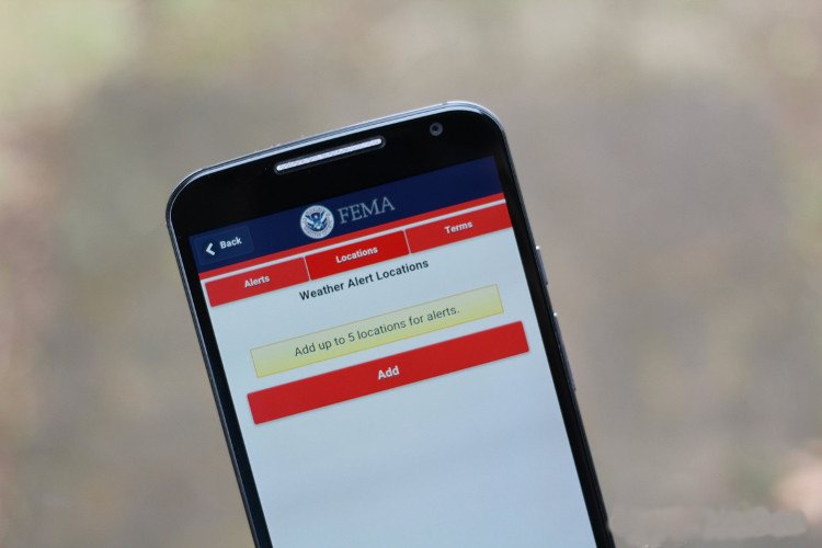 اپلیکیشن FEMA اطلاعات هشدار آب و هوای پنج منطقه مختلف را اعلام میکند