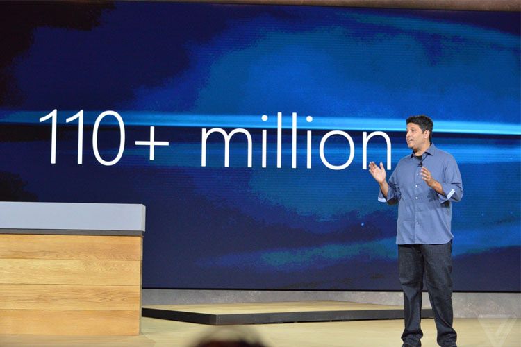 ویندوز 10 در ۱۰ هفته بر روی ۱۱۰ میلیون ابزار نصب شده است