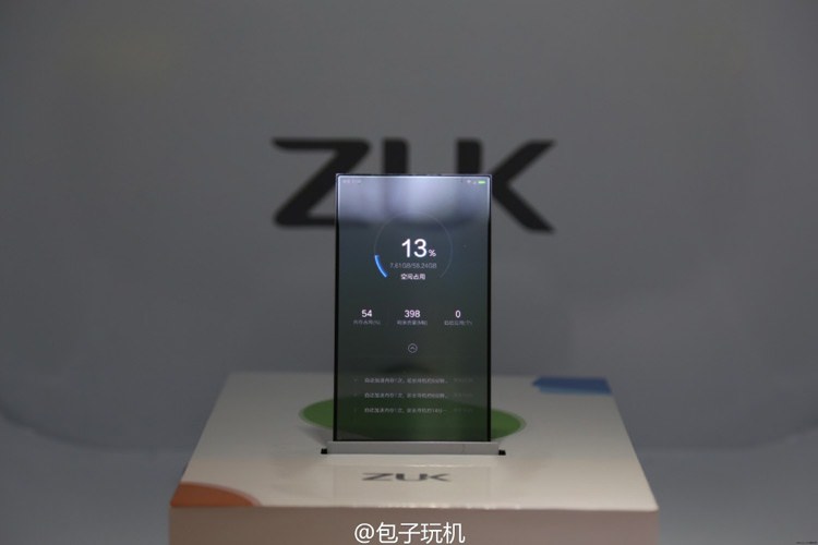ZUK از نسخه‌ی اولیه یک گوشی با نمایشگر شفاف رونمایی کرد