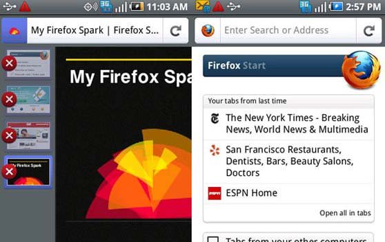 موزیلا Firefox 4 اندروید را عرضه کرد