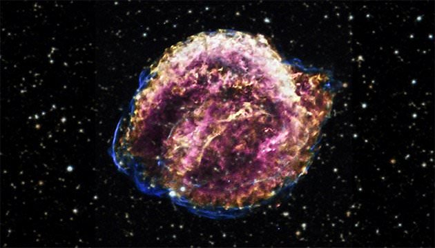یک تلسکوپ اشعه ایکس تصاویری زیبا از بقایای ستاره سوپرنوای کپلر خلق کرد