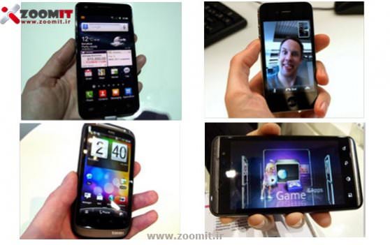 MWC 2011:مقایسه چهار گوشی برتر در کنگره جهانی موبایل