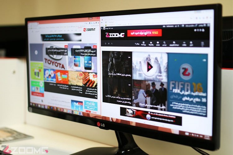 بررسی ویدیویی زومجی از مانیتور فوق عریض LG 25UM65-P