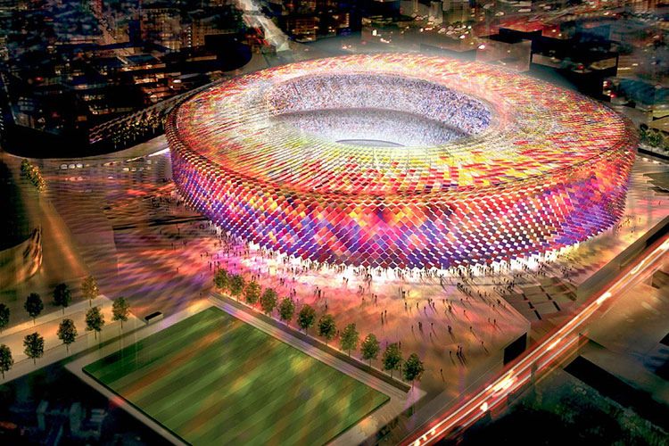 ورزشگاه نیوکمپ بارسلونا بازسازی می‌شود