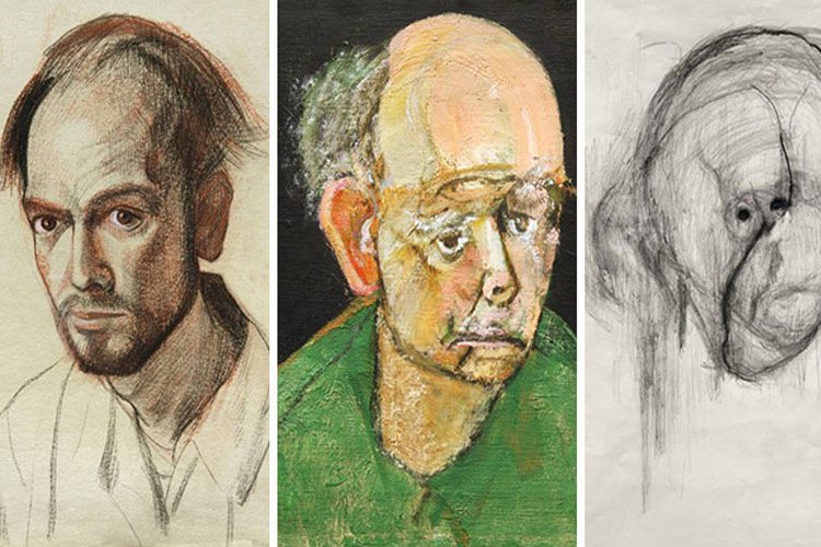 مشاهده اثرات بیماری آلزایمر در قالب آثار هنرمندی مبتلا به آن
