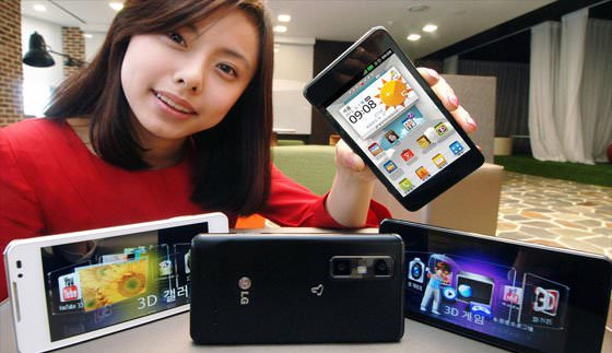 تلفن LG Optimus 3D Cube اولین تلفن با قابلیت ویرایش ویدیو سه بعدی 
