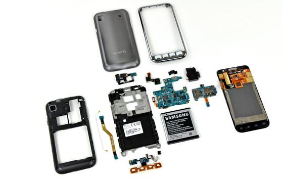 جدا سازی و معرفی تک تک قطعات Galaxy S 4G