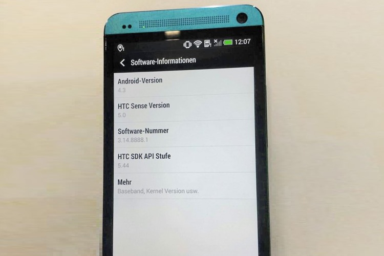 بسته بروزرسانی به اندروید نسخه 4.3 برای گوشی HTC One تا اواخر ماه جاری عرضه می‌شود