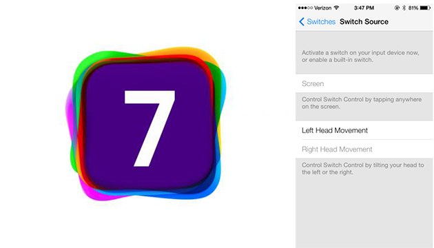 در iOS 7، آیفون را با حرکت سر خود هدایت کنید