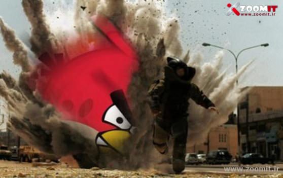پرنده های خشمگین معروف Angry Birds به بارسلونا حمله کردند
