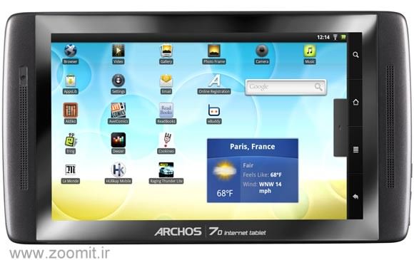 تبلت جدید Archos 70 با هاردیسک 250 گیگابایتی
