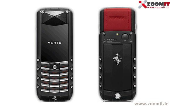 تیم Vertu به همراه Ferrari   گوشی موبایل لوکس خود را ارائه می کنند