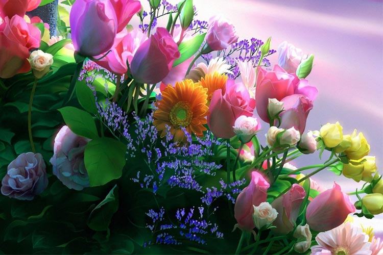 دنیای لطیف گلها در آثار Arefin