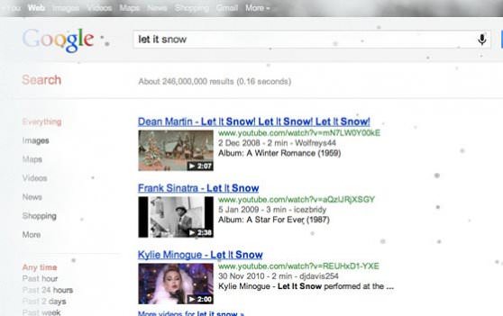 گوگل، برف سال نوی میلادی را به کاربرانش هدیه می دهد  