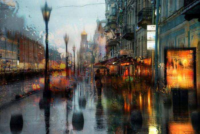 عکاسی از خیابان‌های بارانی