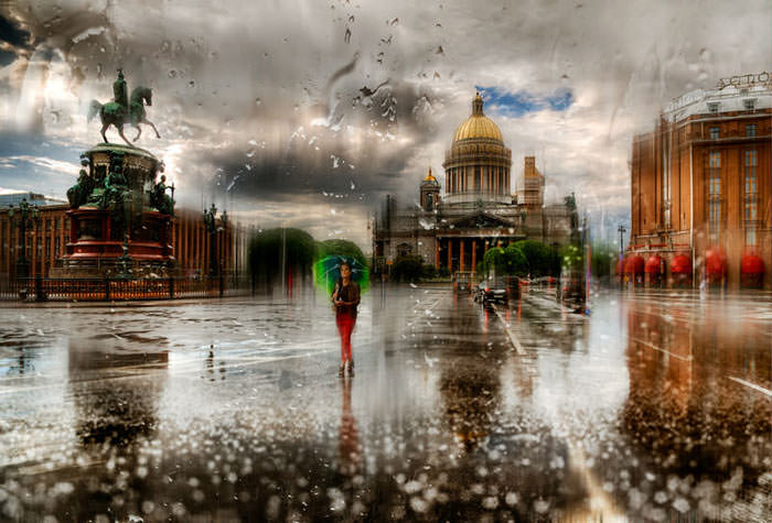 عکاسی از ریزش باران 