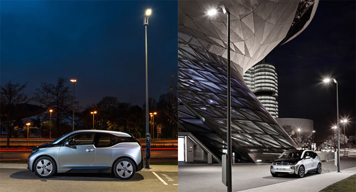 شارژ خودروها با برق لامپ‌های شهری