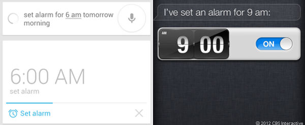 GoogleVoiceActions Siri Alarm