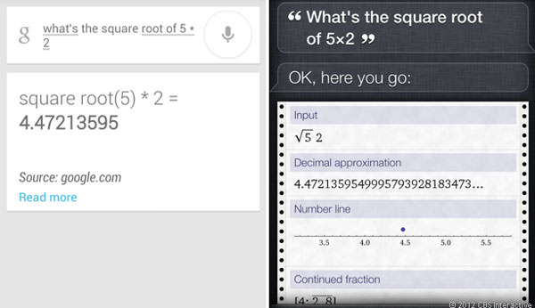 GoogleVoiceActions Siri Math