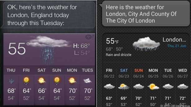 Siri SVoice weather