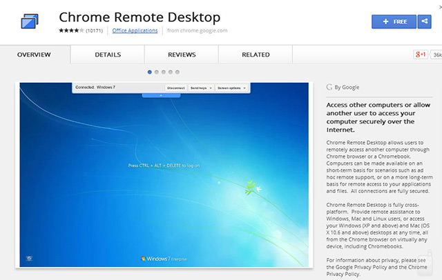 chromeremote 1 - با استفاده از Chrome Remote Desktop، از طریق تلفن هوشمند اندرویدی خود به کامپیوترتان دسترسی پیدا کنید