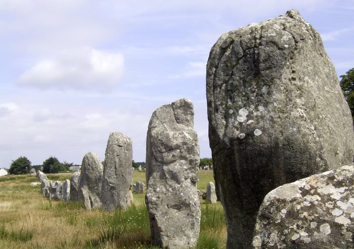 Carnac megalith alignment 1