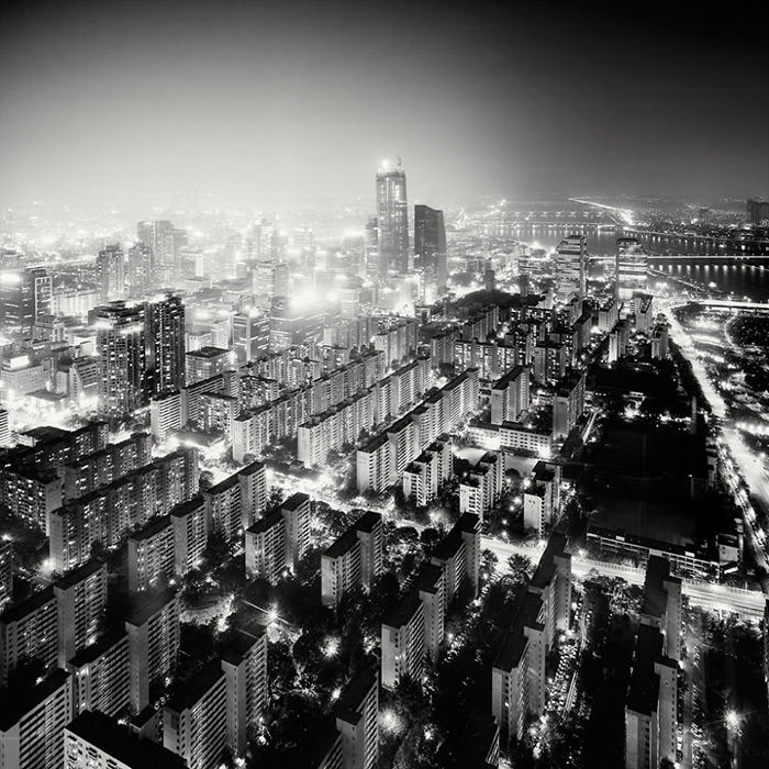 چشم انداز شب هنگام شهرها